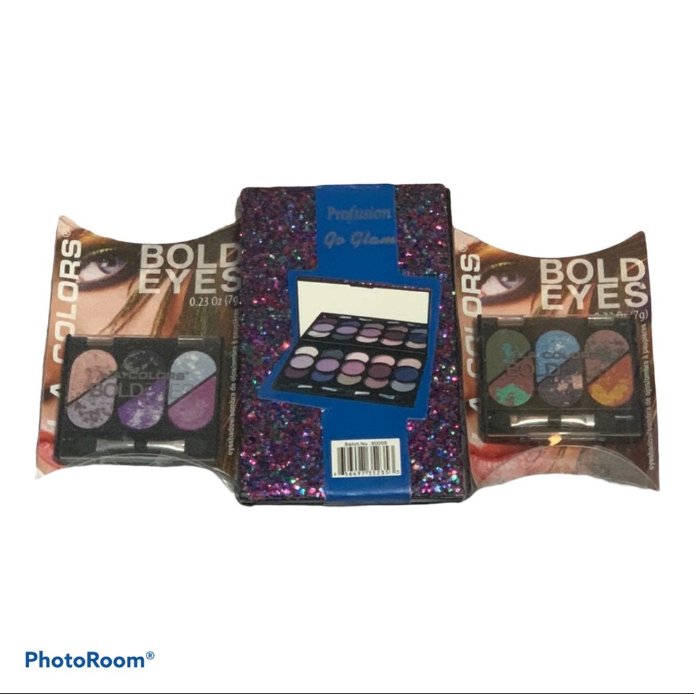 2~L.A COLORS Eyeshadow palete & 
Profusion Go Glam